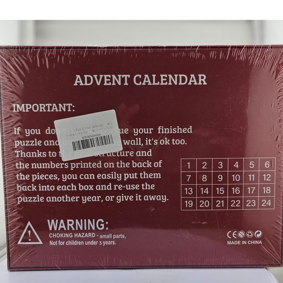 Christmas Jigsaw Puzzle Advent Calendar 1008 Pieces Merry Christmas Fun Gift New - Picture 2 of 5